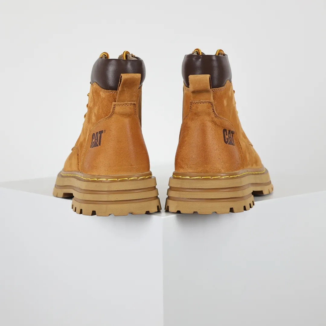 Copywriting price 💰620 Core recommendation Good price CAT Carter tough guy bulldozer brand classic versatile outdoor casual rhubarb boots series Guangdong factory quality 25ss autumn and winter new style Perennial fashion trend matching The fabric is imported from Italy frosted cowhide All shoes are made of genuine cowhide materials from outsole to hardware are made from OEM raw materials Good products do not kill pigs First order quality is strictly controlled Full set of official website unified packaging Special for cold protection and outdoor use this winter Daily casual matching, a must-have for stylish men. Size: 38 39 40 41 42 43 44 (one size larger)